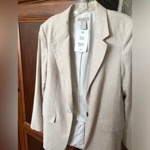 XS H&M linen blend blazer